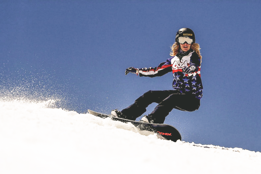 Amy Purdy snowboarding